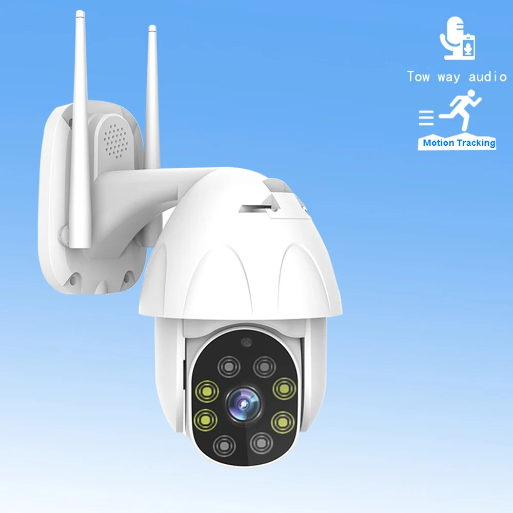 

Outdoor PTZ IP Camera Home Security Surveillance Camera 1080P FHD 8 LEDS HD Night Vision P2P Onvif Speed Dome CCTV Cameras