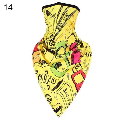 Flame Paisley Print Anti Sun Dustproof Breathable Bandana Neck Gaiter Face Cover Soft Neck Scarves 