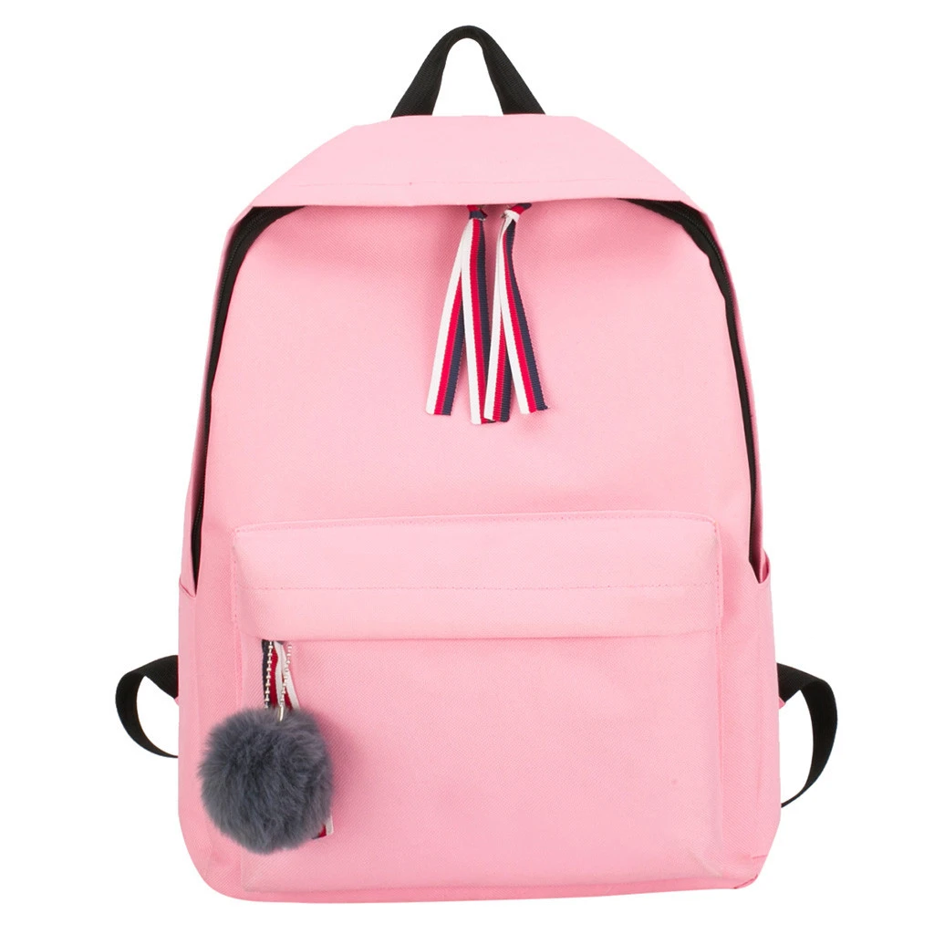 

Fashion Women Backpack Canvas School Teenagers Shoulder Bag 2019 Simple Bookbag Canvas Female Backbag Rucksack 827
