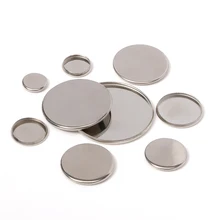 30pcs Stainless Steel 10mm 12mm 14mm 18mm 20mm 25mm Round Settings Cabochon Base Bezel Trays Blank Cameo for DIY Jewelry Making