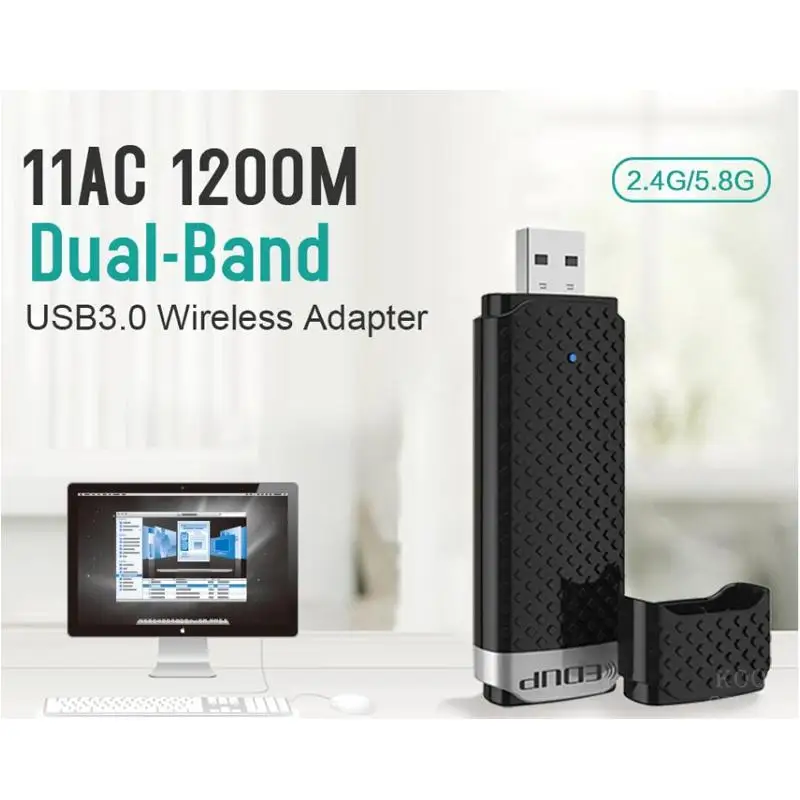 Двухдиапазонный USB Wifi адаптер 802.11AC 1200 Мбит/с WiFI 5 ГГц адаптер USB Ethernet PC сетевая карта lan Wifi ключ AC Wifi приемник