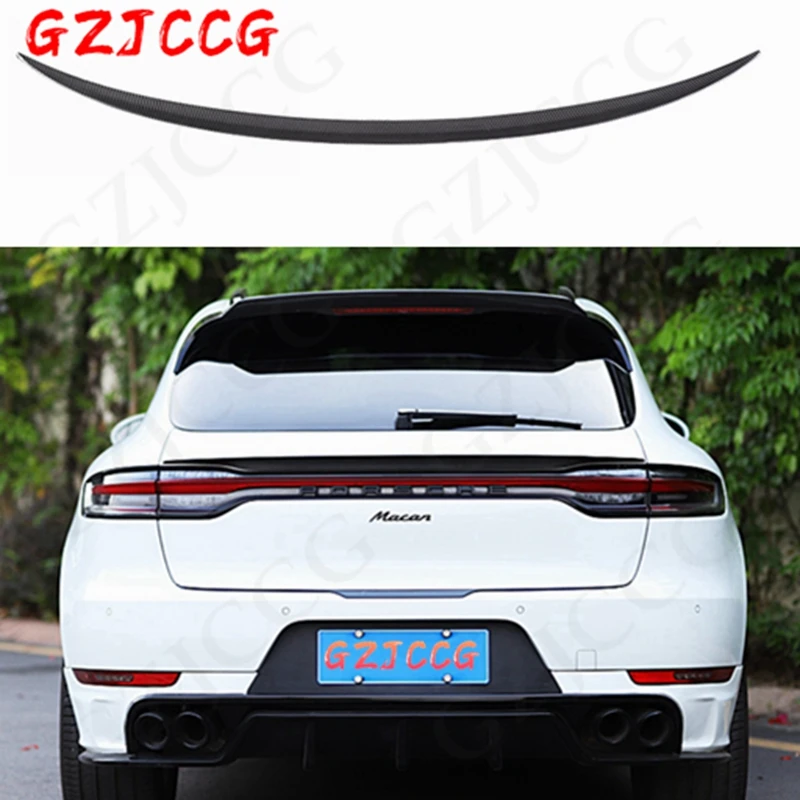 

FOR Porsche Macan Gts car spoiler Macan Turbo rear taillight decoration accessories carbon fiber and color spoiler 2018-2020