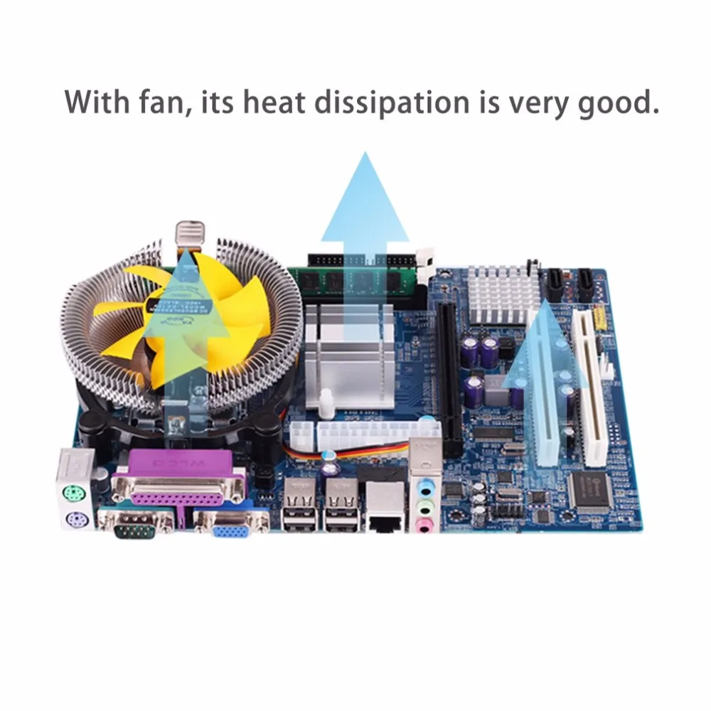 Материнская плата cpu набор с четырехъядерным процессором 2,66G cpu i5 core+ 4G Memory+ Fan ATX настольный компьютер материнская плата набор для сборки