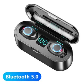 

F9 TWS Bluetooth 5.0 Stereo Wireless Earphones Sport Headset with Charge Box Wireless Sports Business Bluetooth Headset