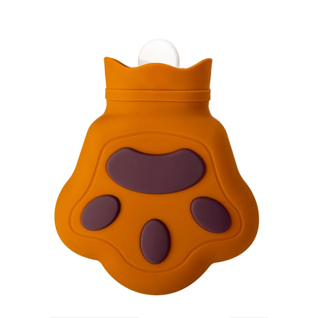 Грелка для рук, Мини Портативный мультяшный медведь в форме ладони, силиконовая грелка для микроволновой печи, грелка для рук - Цвет: Brown