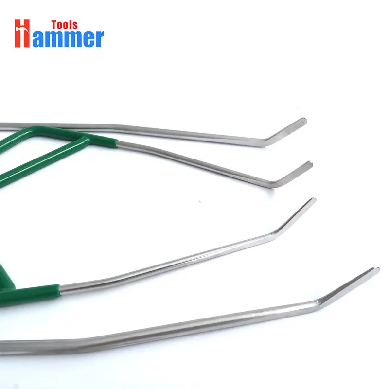 4 шт. PDR KING Rod Dent Repair инструмент для ремонта автомобиля Ding Dent Repair Rod Hook безболезненный инструмент для удаления града