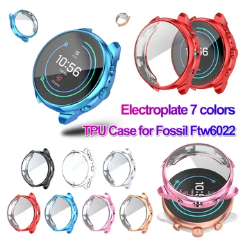 

For Fossil Sport Smart Watch 41mm TPU Watch Case Ultra thin Soft Full Cover Electroplate Smart Watch Watch Case Screen Protector