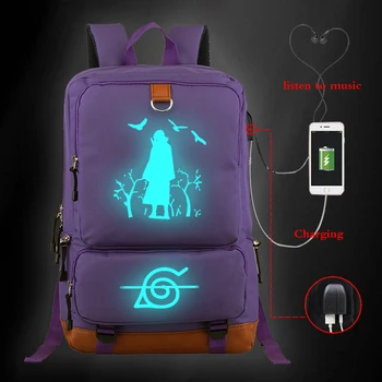 

Luminous Naruto Laptop Travel Backpacks For Teenager Boys Girls Women Men Casual Large Capacity Schoolbag Unisex Kpop Bookbag