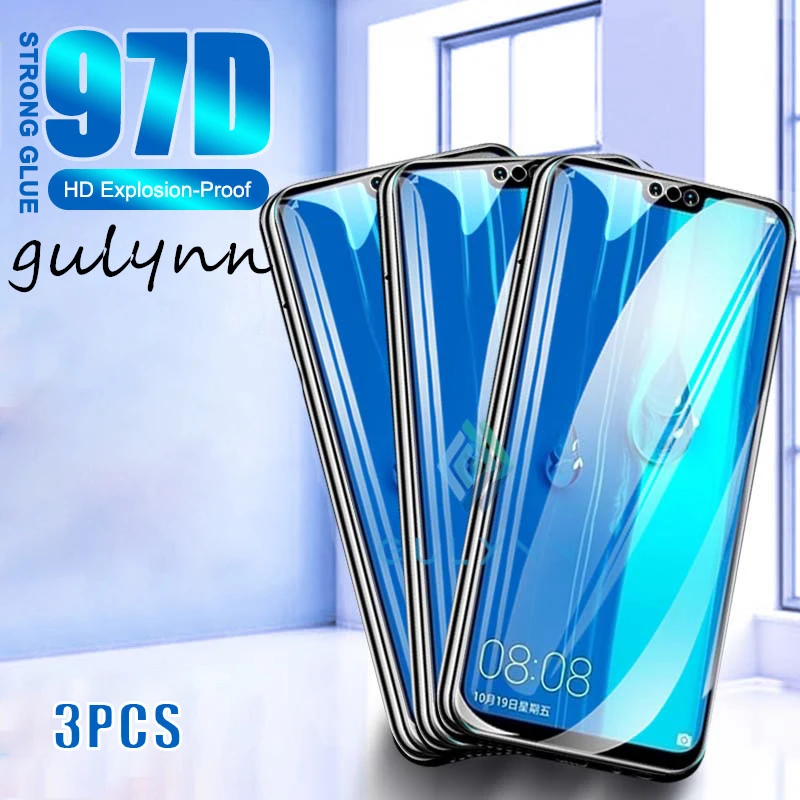 Закаленное стекло 97D для Huawei Nova 5i 5 4E 3E 3i P40 P30 Защитная пленка экрана Honor 20 Lite Pro