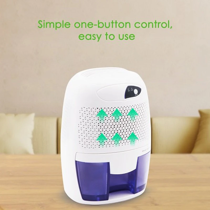 

Dehumidifier Air Dryer Moisture Absorber Electric Air Cooling Dryer with 500ML Water Tank for Home Bedroom Kitchen Office EU Plu