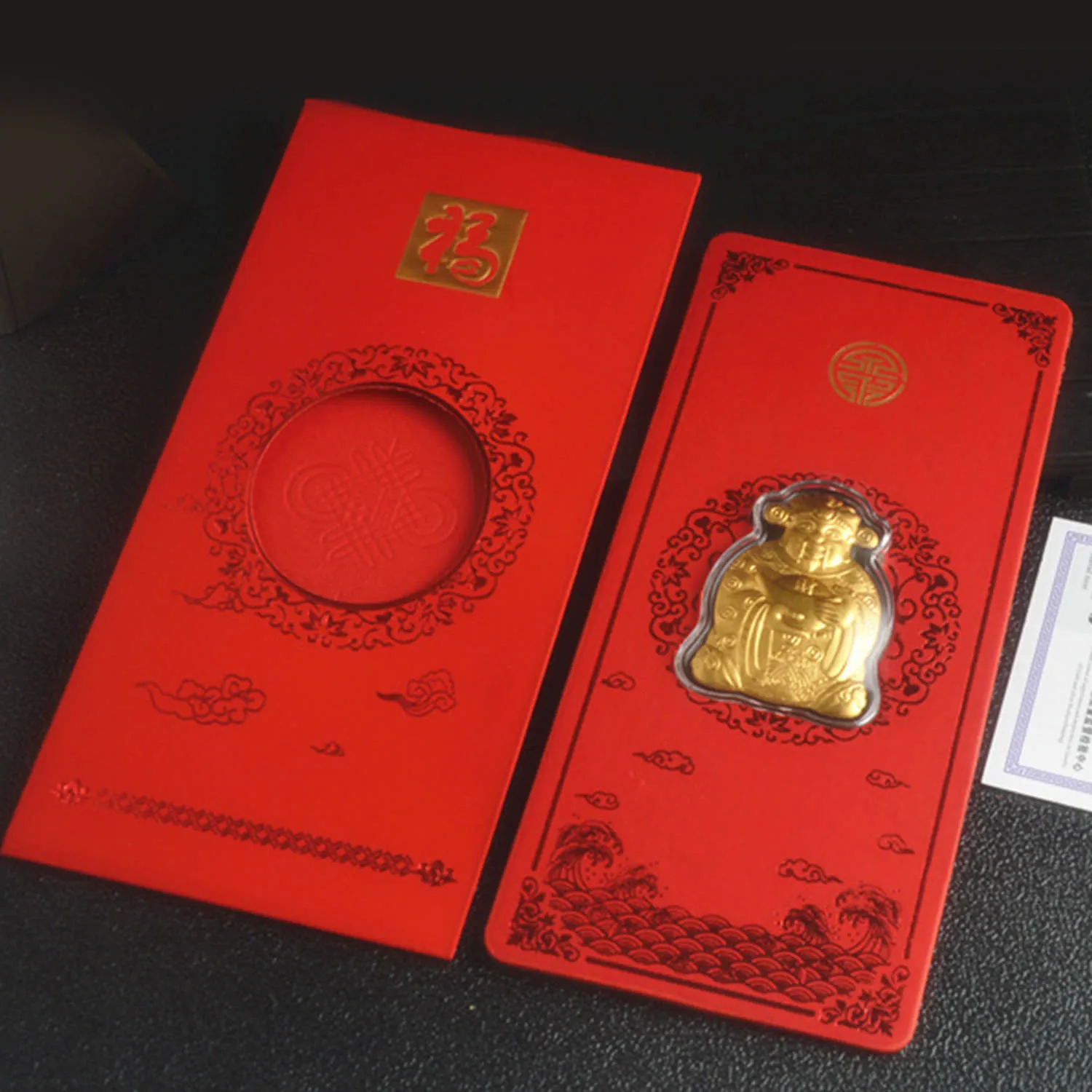 Крыса памятная монета китайский красный конверт Hong Bao фестиваль конверт для денег богатства на год, праздник весны