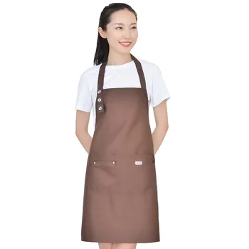 

Pure Color Cooking Kitchen Apron For Woman Men Chef Waiter Cafe Shop BBQ Hairdresser Aprons Bibs Kitchen Accessory Dropshipping