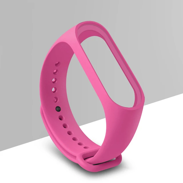 Replacement Bracelet for Xiaomi Mi Band 3 4 5 Strap Silicone Wrist Strap for Mi Band 3 4 5 Wriststrap Wristband for Miband 3 4 5 Pink