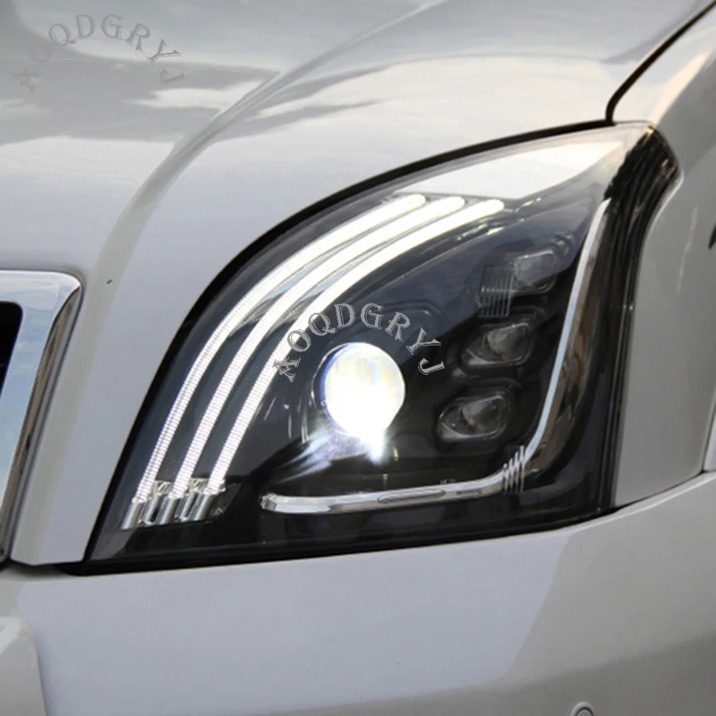 Автомобильные аксессуары 1 пара светодиодный налобный фонарь подходит для Toyota Land Cruiser Prado 120 2003-2009