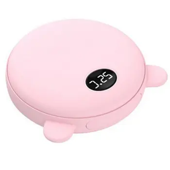 

universial cute Bear Ear USB Charging Hand Warmer Power Bank 2 in 1 mobile power mini cartoon digital display temperature