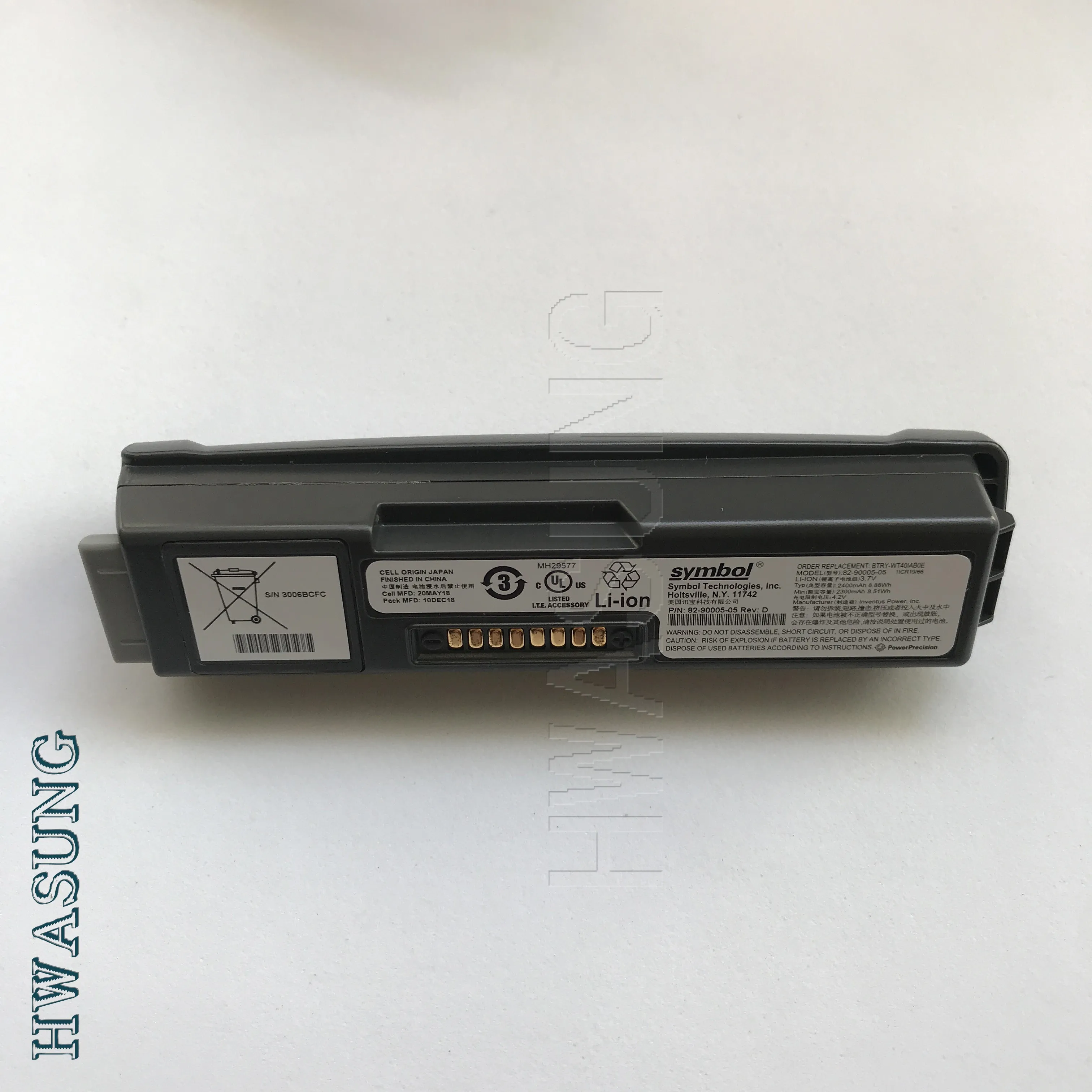 Аккумулятор для Symbol WT4000 WT4070 WT4090 WT41N0 2400 мАч/3,7 в P/N: PART-WT40IABOE