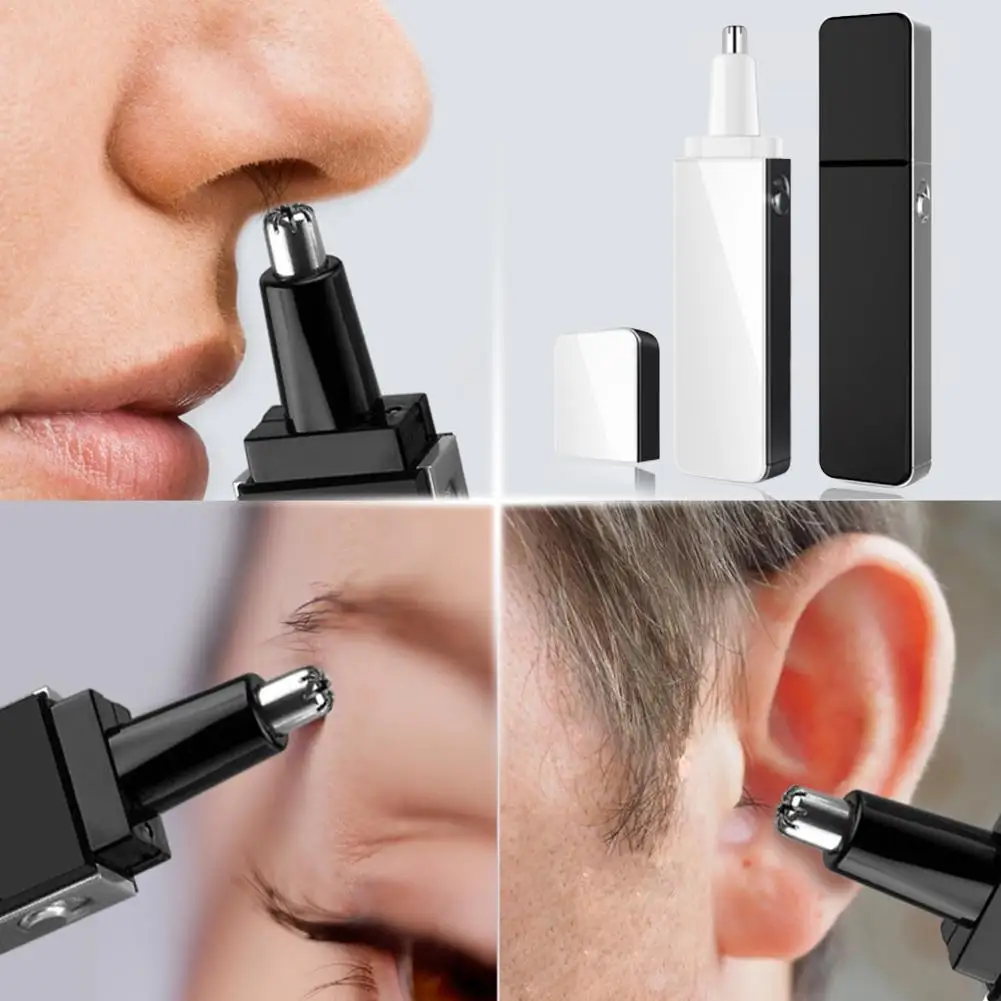 

4 In 1 Electric Nose Trimmer USB Rechargeable Shaver Removal Beard Nose Clipper Trimmer Face Hair Eyebrow Ear Shaper Men K0F7