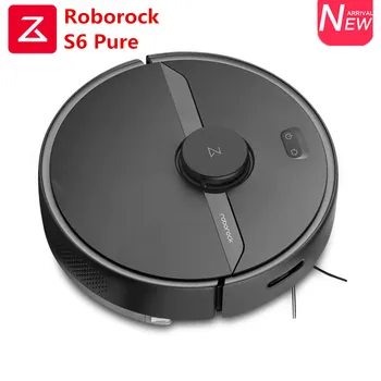 Roborock S6 Pure Robot Vacuum Cleaner Smart LDS + SLAM Navigation 2000Pa Aspirator Pet Hairs Carpet Dust Robotic Collector New