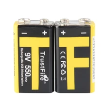 1Pc 9V 550mAh Rechargeable Lithium Battery USB Charge For Multimeter Microphone