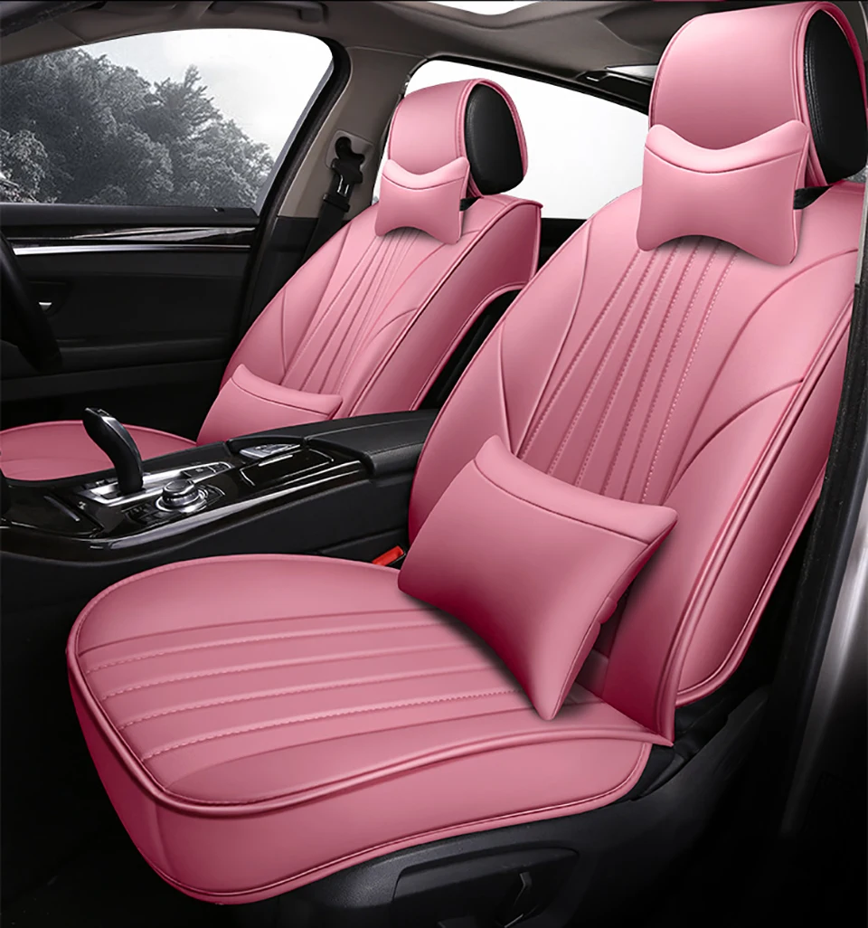 3D Leather car seat cover for hyundai tucson santa fe getz solaris creta kona lantra i40 elantra terracan all models 5 seat