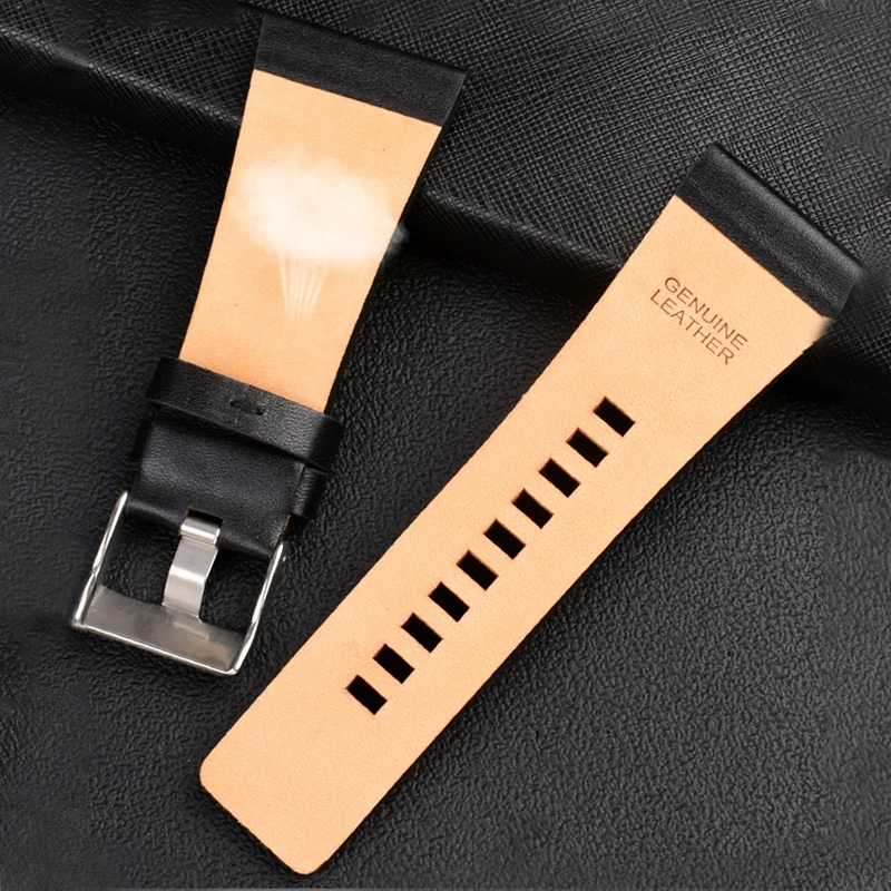 Men's Large Leather Watchband - Premium Watch Strap in Various Sizes