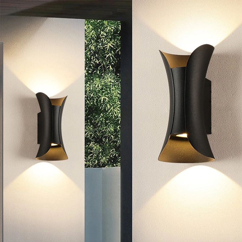 Modern luxurious LED  IP65 waterproof wall lamp 10W indoor and outdoor courtyard porch corridor wall sconce wall light