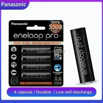

4pcs New For Panasonic Original Battery Pro AA 2500mAh 1.2V NI-MH Camera Flashlight Toy Pre-Charged Rechargeable Batteries