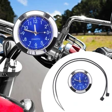 1 комплект, мотоциклетные часы с креплением на руль, светящиеся часы и ремешок для Yamaha Honda Suzuki ATV Quad BIke и т. д., аксессуары для мотоциклов