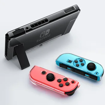 

Clear PC Hard Case Protective Cover Shell for Nintend Switch Console Joy-Con Controller Crystal Transparent Full Body Protector
