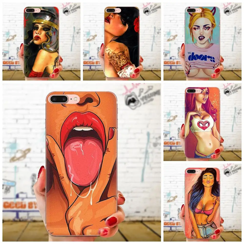 

Flirt Sexy Gir TPU Fashion Cell Phone Case For Huawei Honor 4C 5A 5C 5X 6 6A 6X 7 7A 7C 7X 8 8C 8S 9 10 10i 20 20i Lite Pro