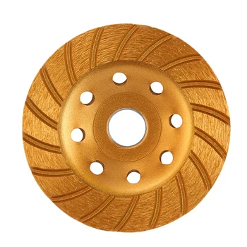 

Top-4.5 Inch/115Mm Large Agglomerate Diamond Bowl Mill Diamond Coated Grinding Wheel Marble Disc For Angle Grinder Tool