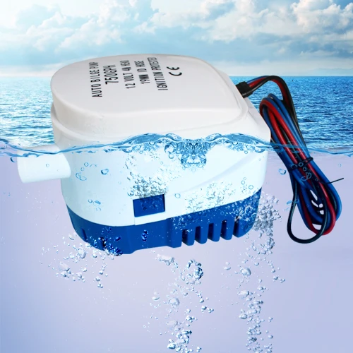 Online 750GPH 1100GPH Automatic boat bilge pump 12V 24V DC submersible electric water pump small 12 v volt 750 1100 gph auto