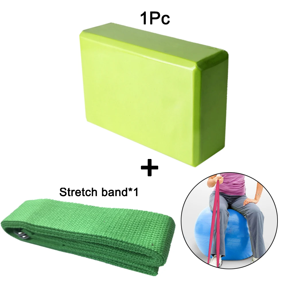 2pcs Yoga Brick Eva Yoga Block Colorful Foam Block Bolster Yoga Exercise Workout Training Bodybuilding Equipment Yoga Cushion