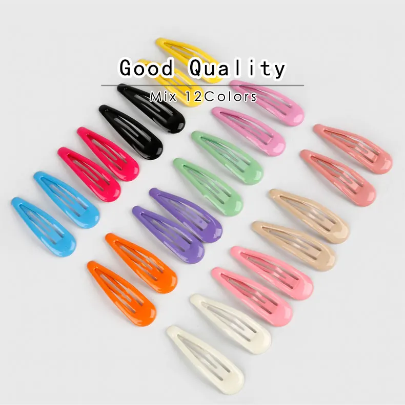 Ins Style 10/20/30/40Pcs Candy Color Girls Barrettes Hair Clips For Women Alloy Hairpins Snap Hairgrip  Bobby Hair Accessories hair clips