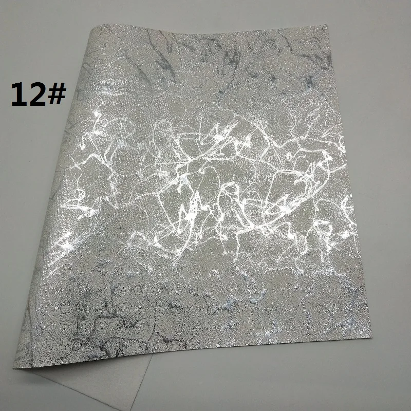 1 шт. 21X29 см металлическая искусственная кожа ткань, синтетическая кожа ткань листы, из искусственной кожи для изготовления луков LEOsyntheticoDIY T334 - Цвет: 12