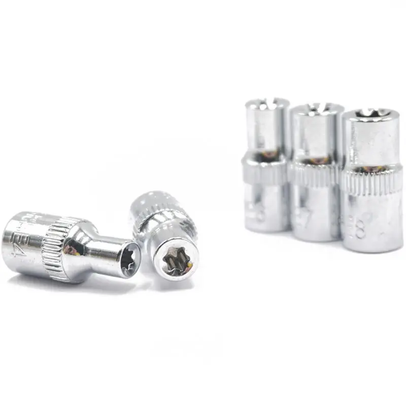 5 шт. 1/4 дюймов Torx звезда бит гнездо набор E4, E5, E6, E7, E8 звезда гнездо набор