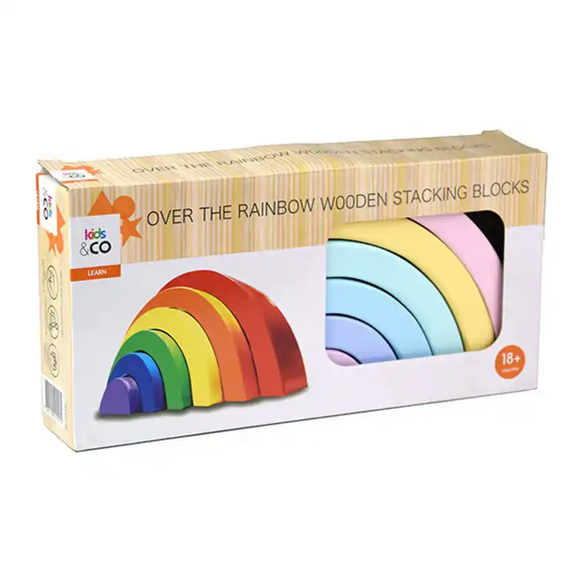rainbow stacking blocks