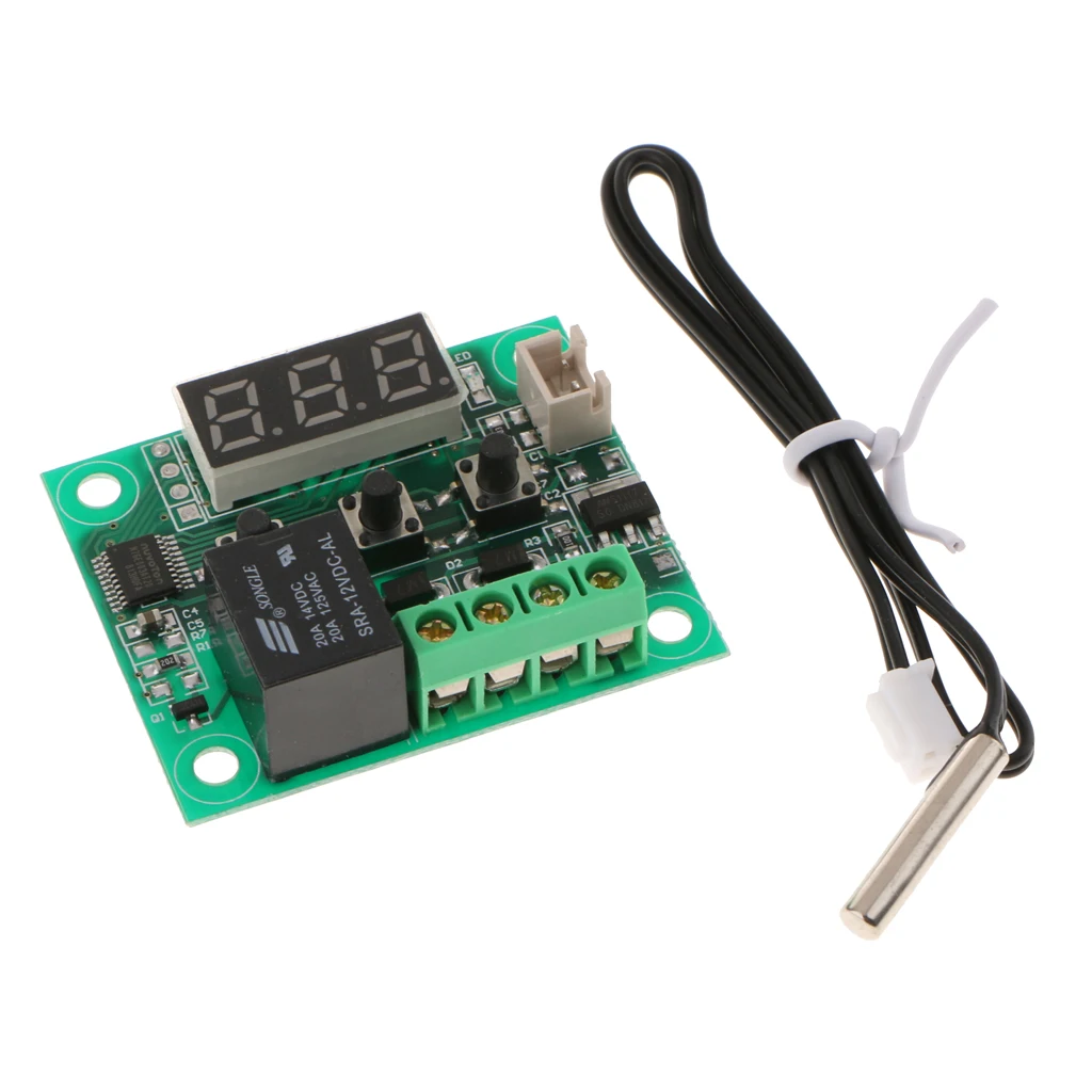 -50-110 ℃ 12V Digital Thermostat Cooling / Heating Sensor Module