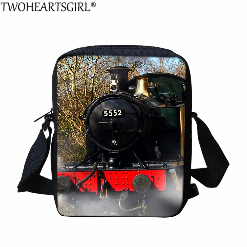 LH1281E Twoheartsgirl паровой поезд Печать школьный Набор для подростков мальчиков девочек Детский рюкзак женский мужской рюкзак для ноутбука детский портфель - Цвет: LH1281E
