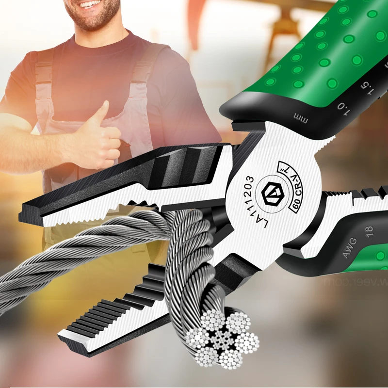 LAOA Multifunction Pliers Set Industrial Grade Wire Cutters/Long Nose/Diagonal Nose Pliers CR-V High hardness and durability universal pliers,hand tools,multifunctional pliers,multifunctional tools,wire cutter,wire cutting pliers,wire pliers,cutting pliers,carbon steel pliers,wire stripping pliers,stripping pliers,wire stripper,mini wire stripper,mini wire cutter,mini pliers,knife pliers,punch pliers,hog ring plier,circlip pliers,locking ring pliers,crimping pliers,crimping tool,crimping tools,hugging blanket,adhesive pump pliers,water pump pliers,surgical forceps