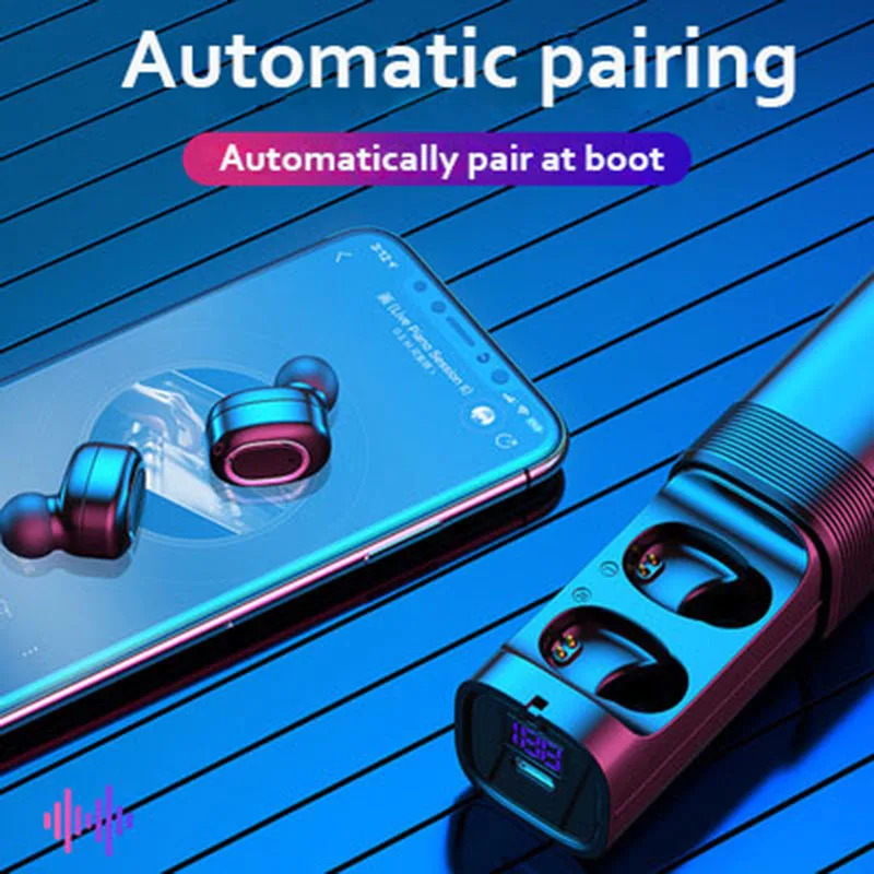 TWS wireless Bluetooth headset tg909 Mini dual channel in ear earplug stereo | Электроника