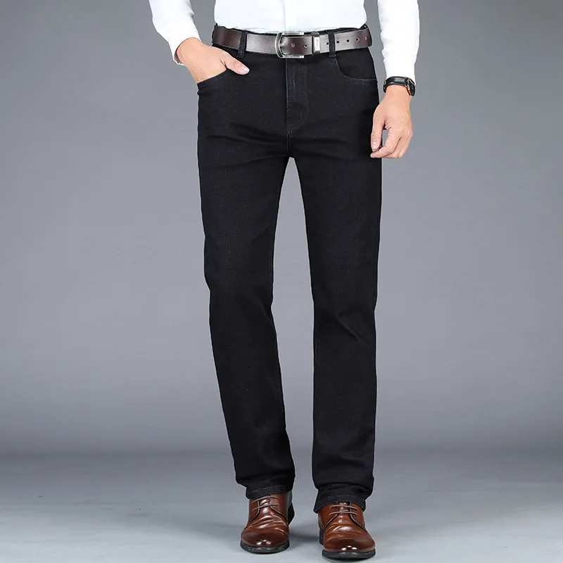 Autumn Fashion Men Jeans Vintage Designer Straight Fit Casual Business Jeans Men High Quality Simple Classical Jeans Size 28-42 Autumn Fashion Men Jeans Vintage Designer Straight Fit Casual Business Jeans Men High Quality Simple Classical Jeans Size 28-42