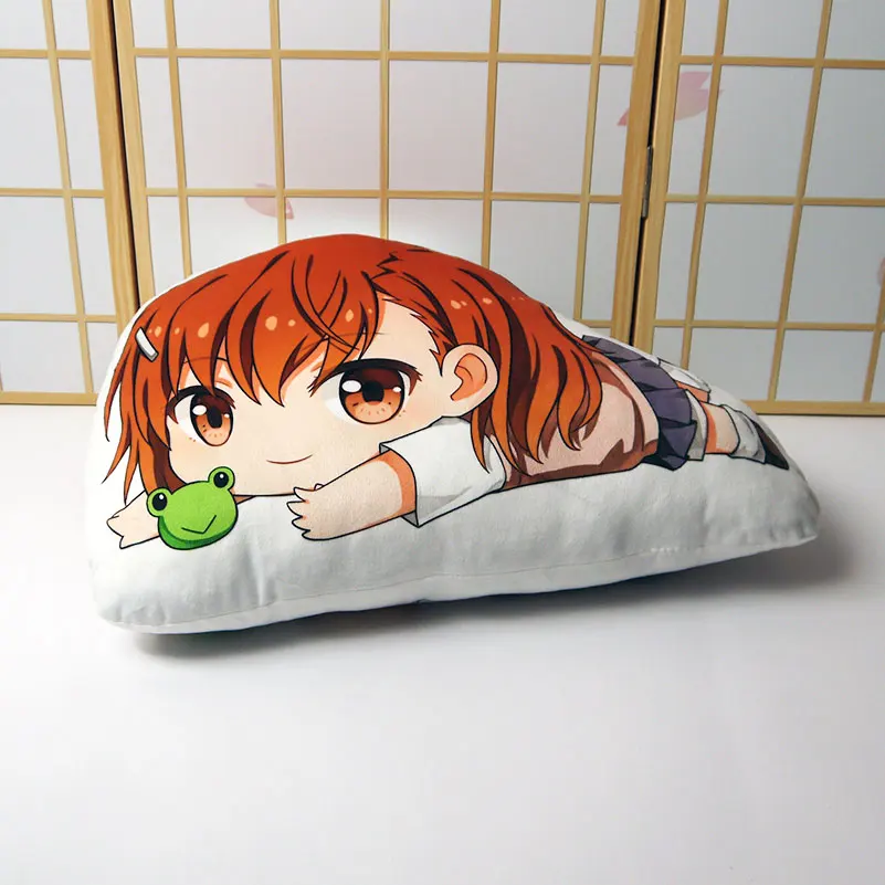 

Misaka Mikoto Pillow Toy Anime Toaru Kagaku No Railgun Plush Stuffed Cute Girl Doll Double Sided Pillowcase 50cm for Gift