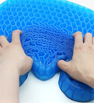

Comfort Orthopedic Chair Seat Cushion Gel Seat Cushion Honeycomb Non-Slip Home Office Seat Cushion For Pressure Relief