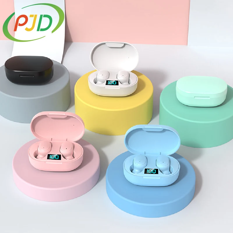 PJD наушники-вкладыши TWS Bluetooth наушники Беспроводной 5 0 светодиодный Дисплей