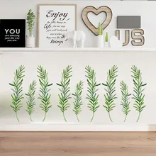 Вентилятор xi спрей-печать наклейки на стену зеленая трава плинтус детская комната декоративный фон настенные наклейки FX64043