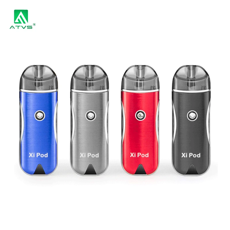 

ATVS Xi Pod Vape System Starter Kit with 650mAh 3Models Battery 2ml Refilling Ceramic Coil Cartridge Electronic Cigarette Vaper