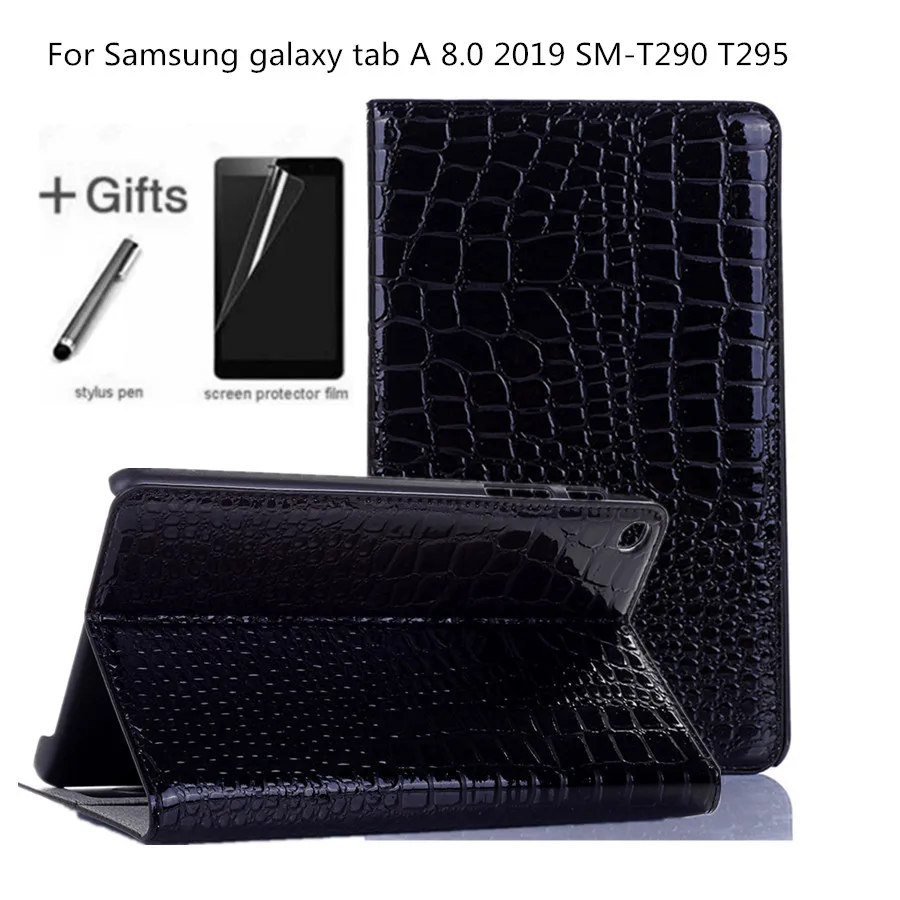 

Case for Samsung galaxy tab A 8.0 2019 SM-T290 T295 T297 Cover Funda Tablet Card Slot tab A T290 8 inch Stand Shell+Film+Stylus