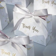 Marble pattern creative European style wedding candy box Baby Shower Birthday Christmas Favor Present Boxes Packing thank you