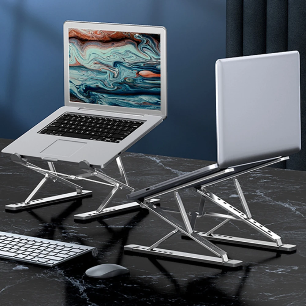 Aluminum Adjustable Laptop Stand for Macbook Air Pro PC IPad Adjustable Portable Tablet Holder